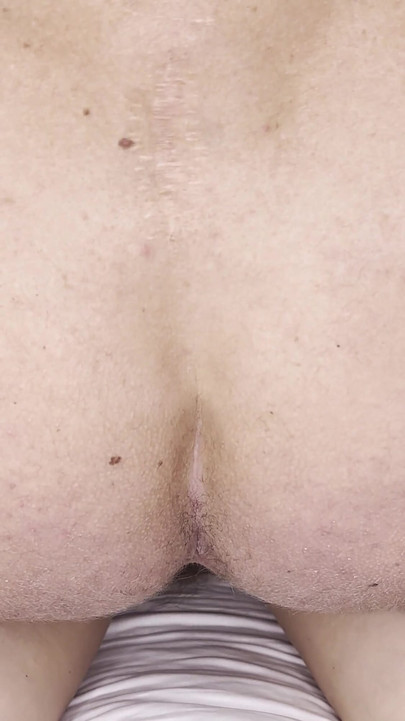 Key moment from "Extremely hairy MILF with fat ass fucked very hard"