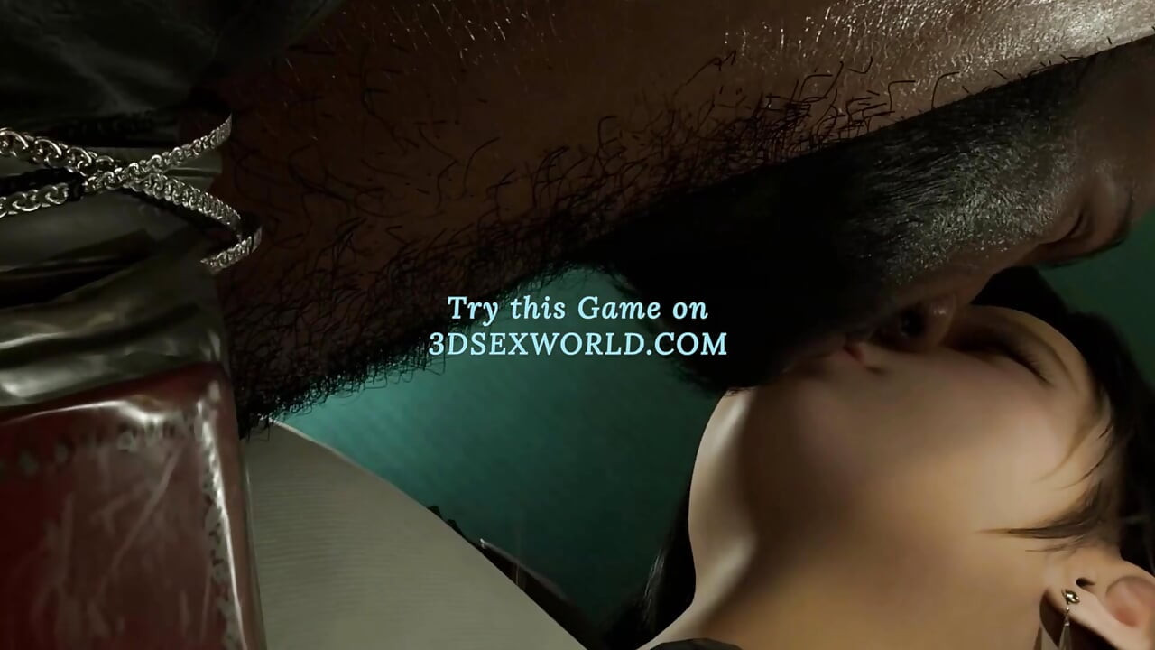 지하철 휴양지 : BBC 낯선 자지 X 몸집이 작은 Aerith (사실적인 3D 게임 플레이)