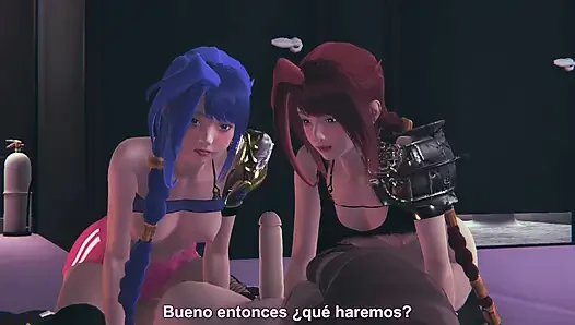 COPY JINX VS POSER JINX IN SEX WITH A LUCKY GUY - 3D Arcane Animation FULL ANIMATION