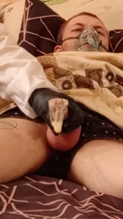 the nurse came to the patient to check his erection and take sperm for analysis close up | Clip 2
