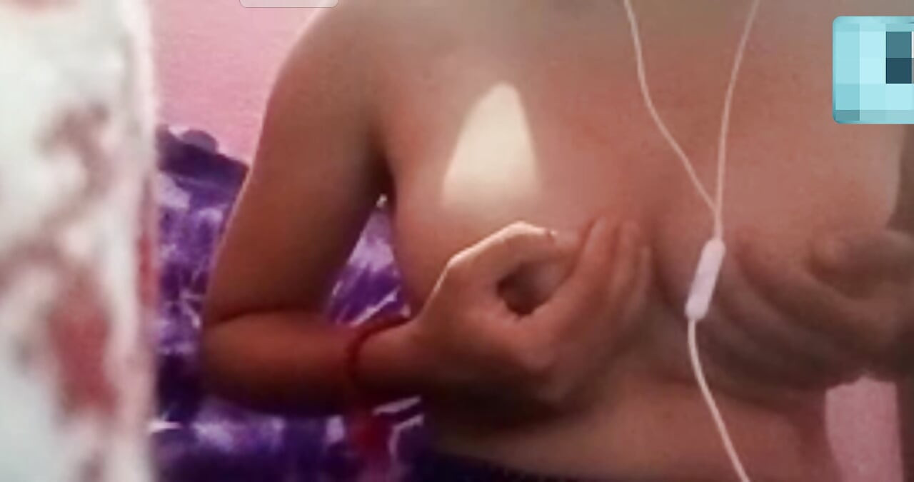 Wife Fingering Creamy pussy with  calling !!  part 1