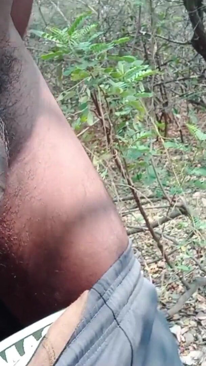 Rajesh Playboy 993 outdoor masturbating big cock big cumming in the jungle. Showing butt handjob cumshot | Clip 1
