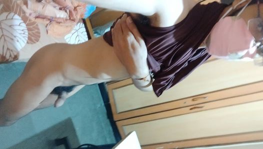 Sexy shemale fingering and masterbation