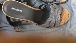 Sepatu sandal corck wedges