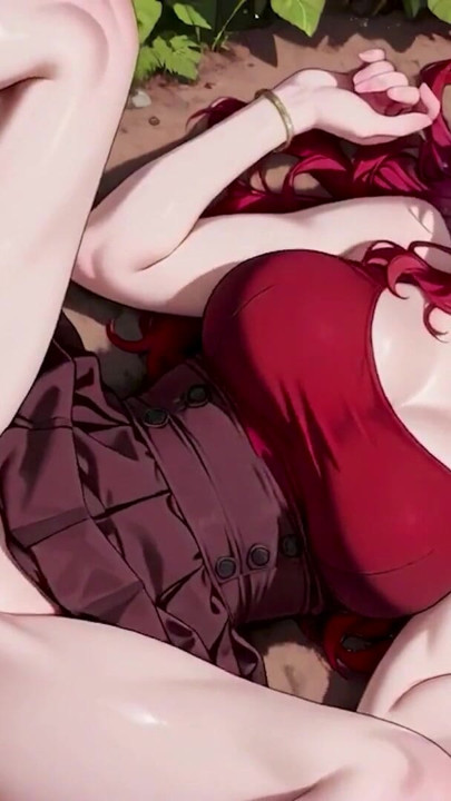 Fiery Redhead Bombshell Passionate Forest Fuck – Skirt & White Stockings Dripping | Clip 1