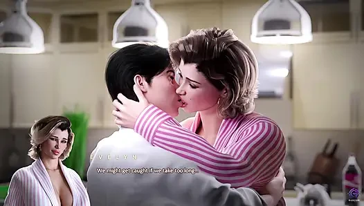 Üvey kız üvey annemle gizli ilişkimi yakaladı ve katılıyor! - APOCALUST