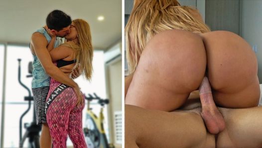 委内瑞拉大屁股淘金者在锻炼后被性交