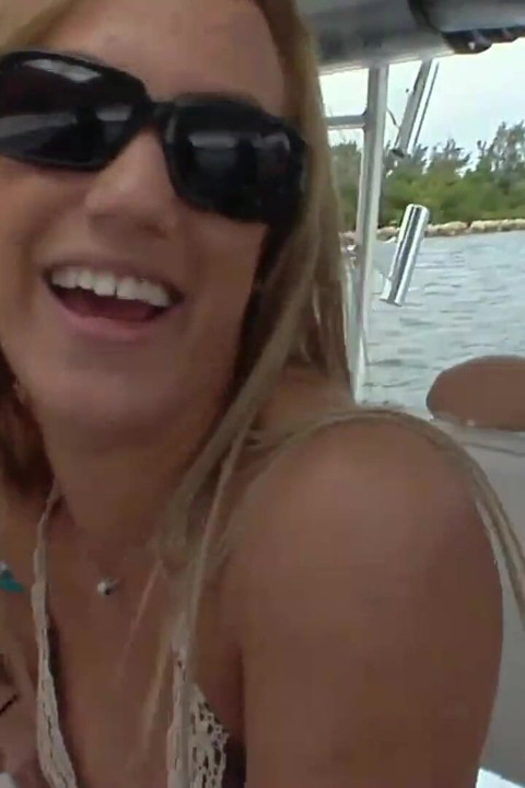 Crazy lesbian orgy in a yacht