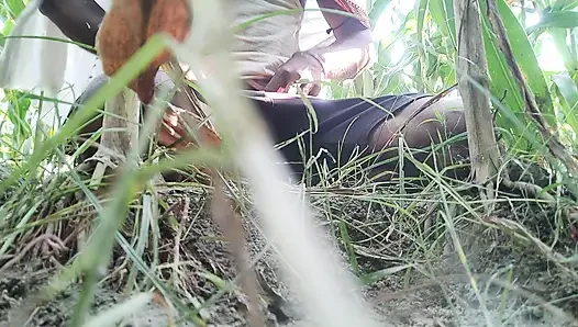 Indian Jungle Transgender Shakes Alone