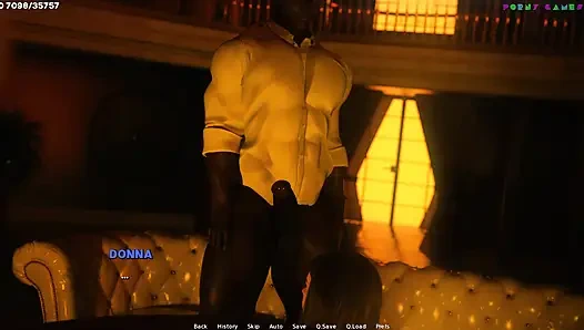 Тени желания Шамандева - застенчивая хотвайф заново открывает для себя удовольствие БДСМ с большим черным членом 48