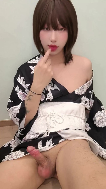 Super Pretty Asian Ladyboy Playing Her Big Cock,Will You Serve Her Big Cock? | Clip 1