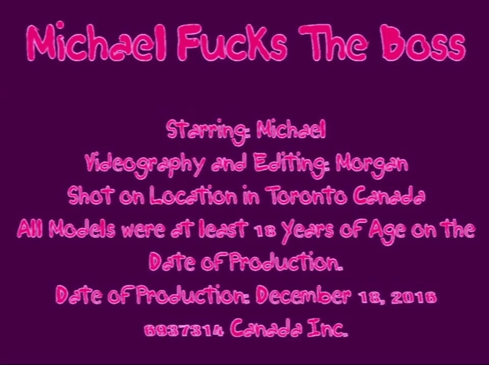 Michael fucks the boss