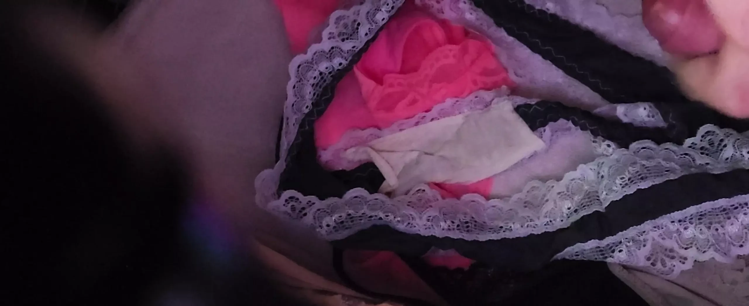 Caught Cumming in step moms panties