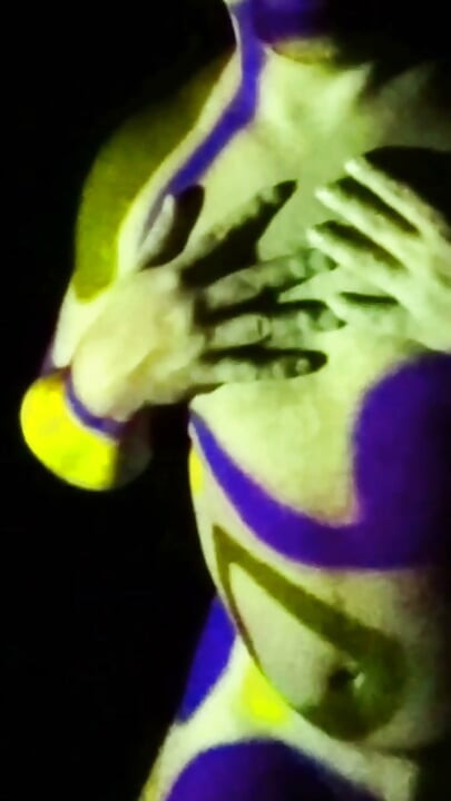 rainbow light naked dance