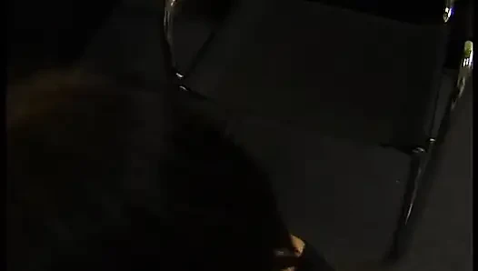 Spex brunette sucking cock and getting doggystyled in pov