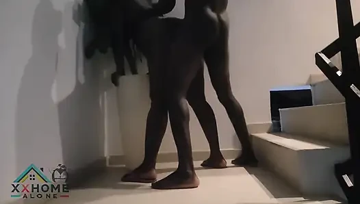 Quick Sex at the Club Entrance with the Bouncer