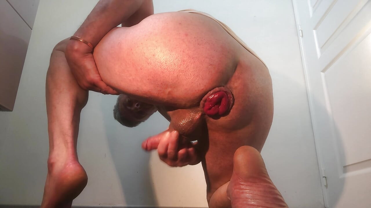 beautiful close-up anal demonstration