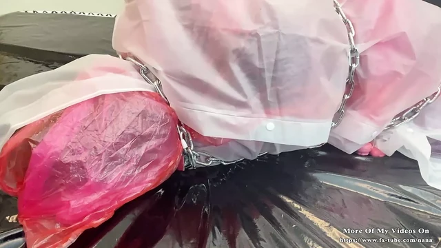 Multi-layer raincoat self bondage play
