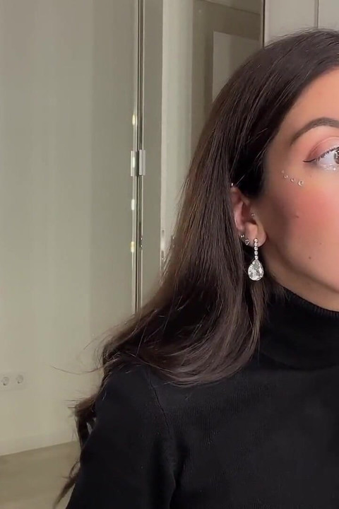 Ruined Makeup Cum on Face - Public Cumwalk on Street Fur Coat