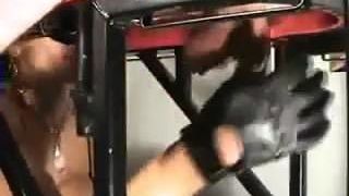 Cock and Balls Used As Punch Bag by Domme