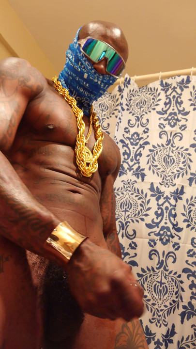 BBC-palvontaa Hallelujah Johnson (Genghis Khan Khan of Khan's Stroking his Cock Cumming) | Osa 1