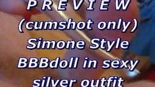 ตัวอย่าง (ยิงน้ําเงี่ยนเท่านั้น) สไตล์ bbbdoll simone ในสีเงิน