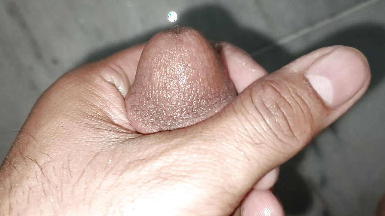 Masturbation And Cumming In My Hostel Washroom With My Circumcised Penis