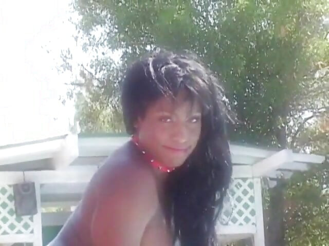 Busty ebony brunette ask for both her dirty holes drilling