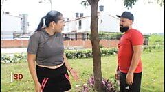 Min styvsyster älskar att ta med en man in i huset - porr på spanska