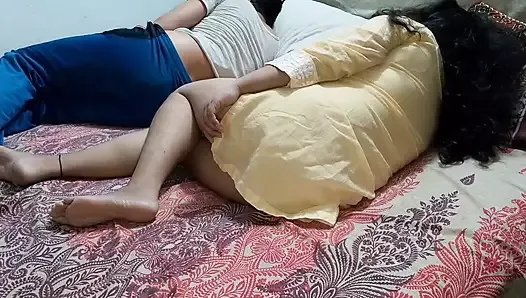 Big ass indian stepmom gets unexpected fuck with cum in pussy from stepson.