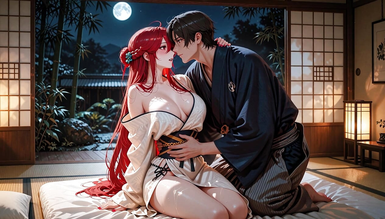 Beautiful redhead gets fucked by her stepbrother- anime porn- ai porn