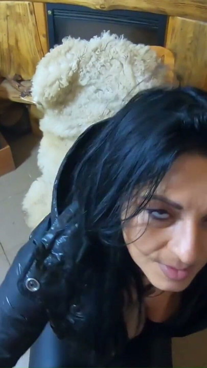 Tight Leather Pants & Shiny Downjacket JOI – Smoking, Teasing & Cum on My Puffy Coat | Clip 3