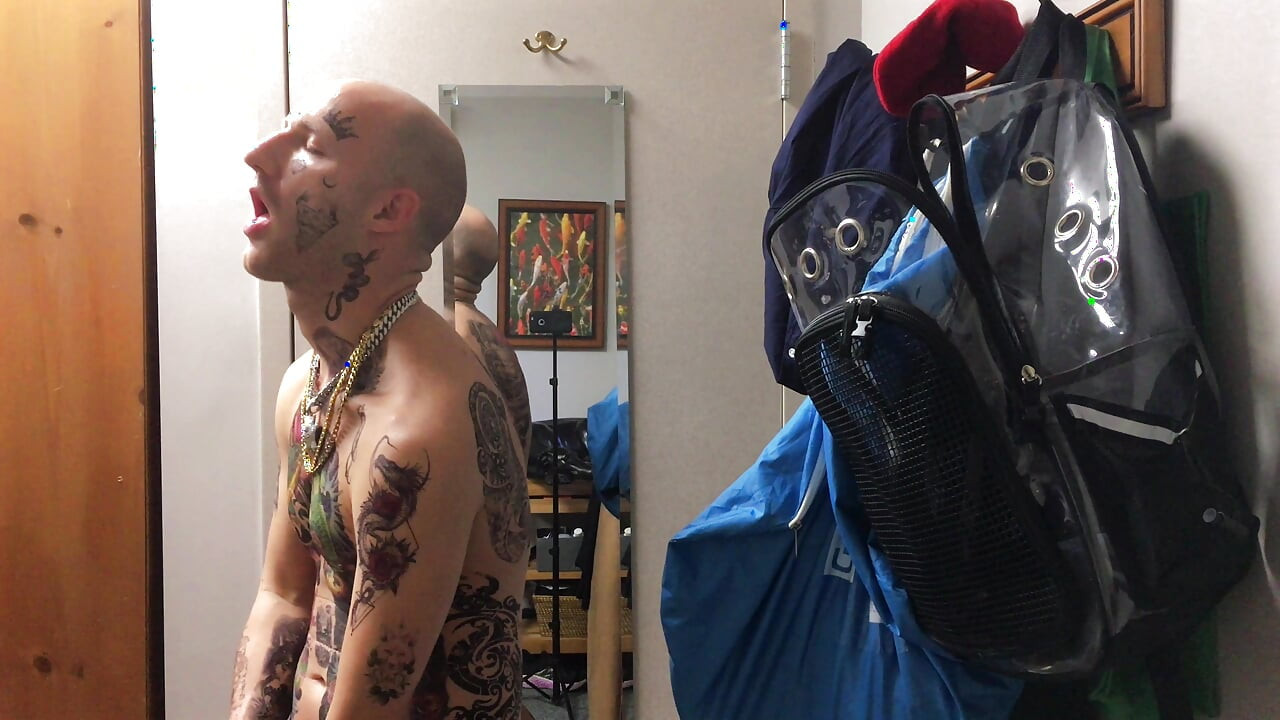 Face Tatted Masturbator