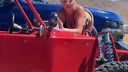 Sperma, waschen sie die sandschiene mit mir