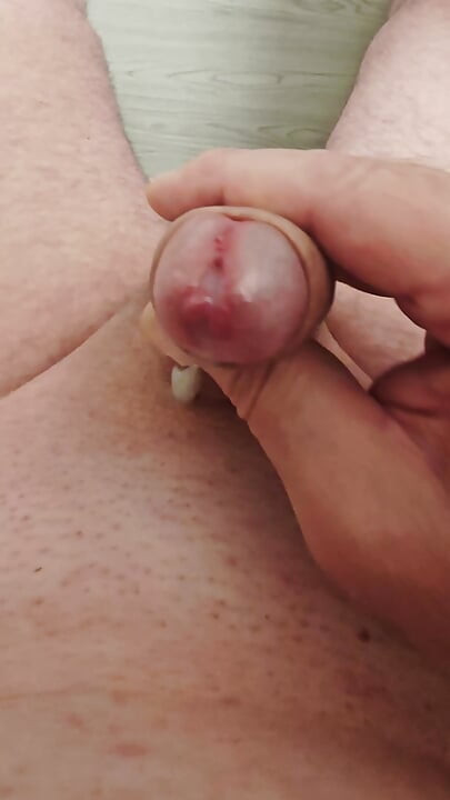 Slow motion handjob and cum