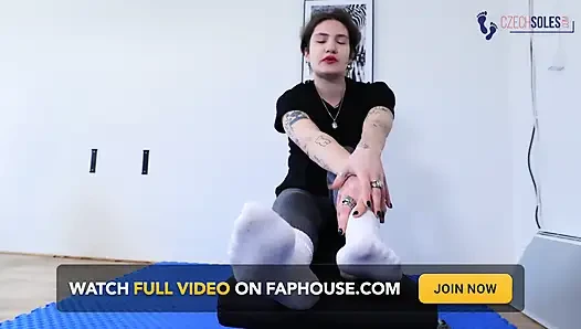 White Socks Goddess in the Gym