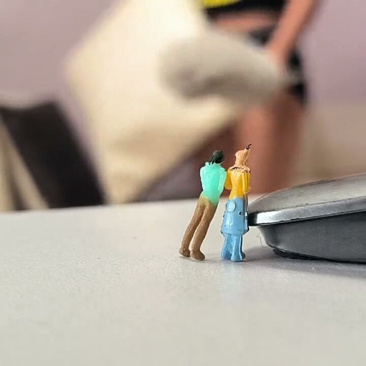 Giant Accidentally Sits on Tiny People