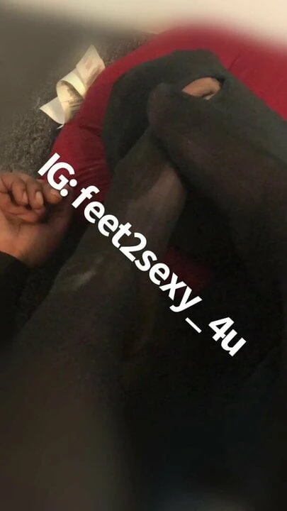 Laying under STINKY nylon FEET