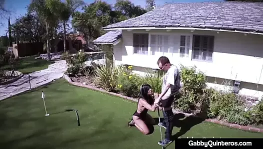 Cheating Housewife Gabby Quinteros Gets Her Hot Hole In One!