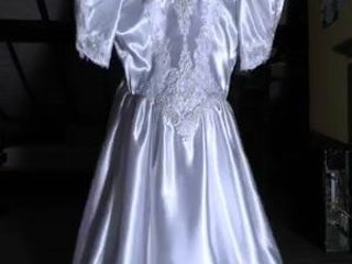 백인 웨딩 새틴 드레스 2014-03