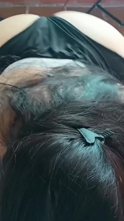 I masturbate before I go out into the living room and ask my stepmom for help | Clip 1