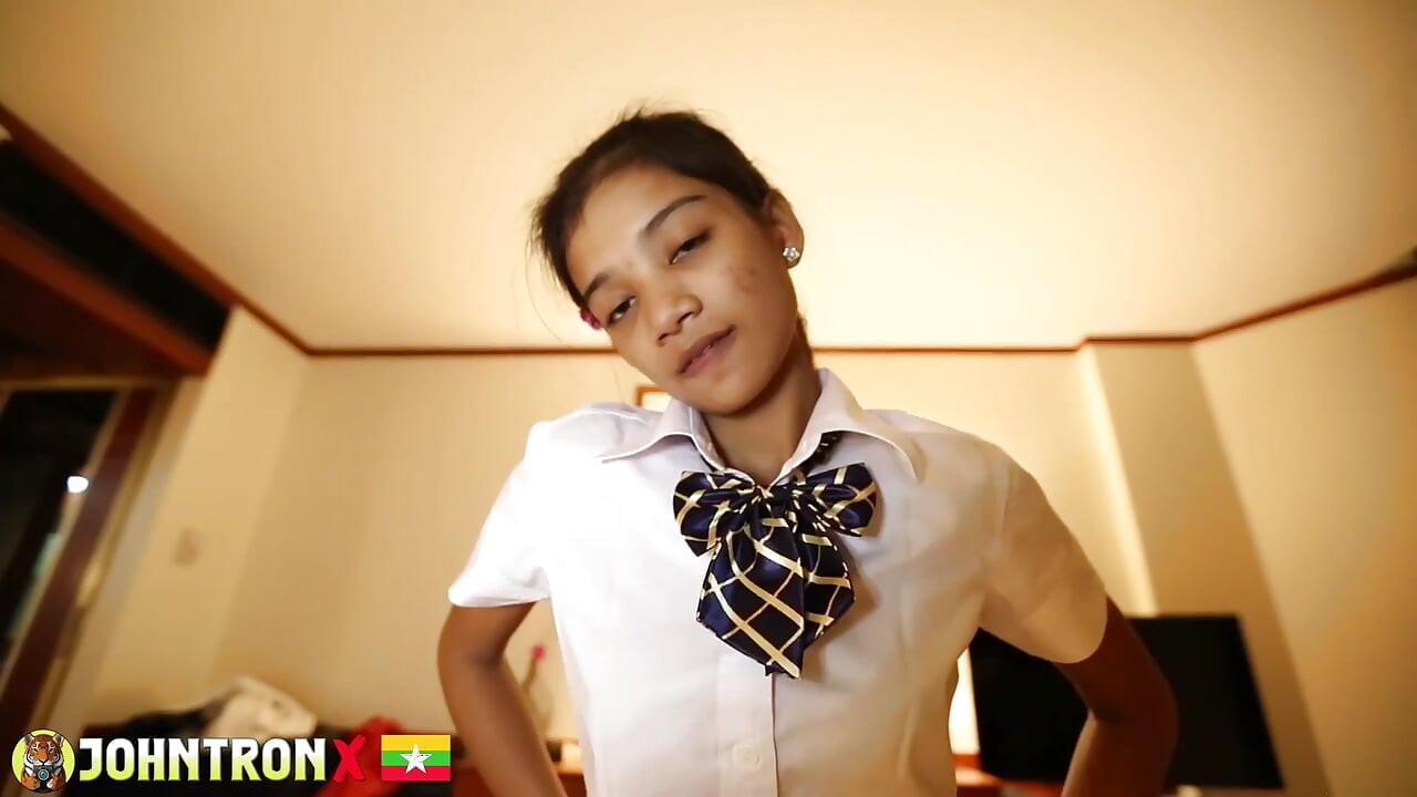 JohnTronX - Banging Asian babe in a school uniform