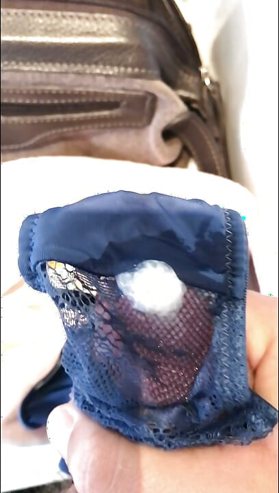 Wife sent a video and asked to cum on her panties