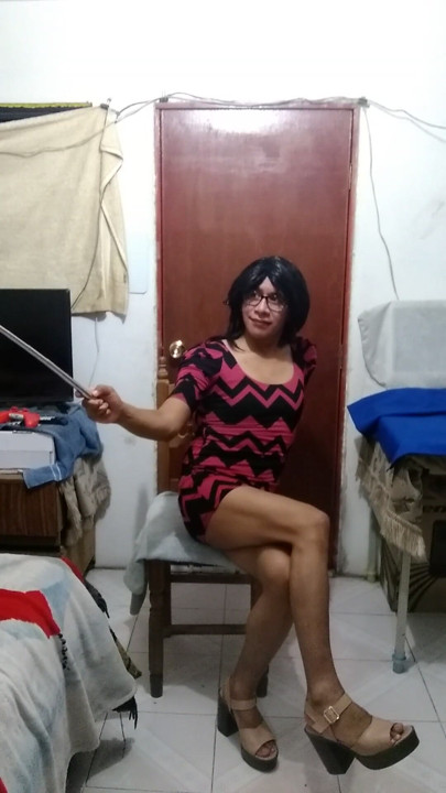Joselynne Cd In Sexy Red Dress And Heels Show Ass And Legs | Clip 1