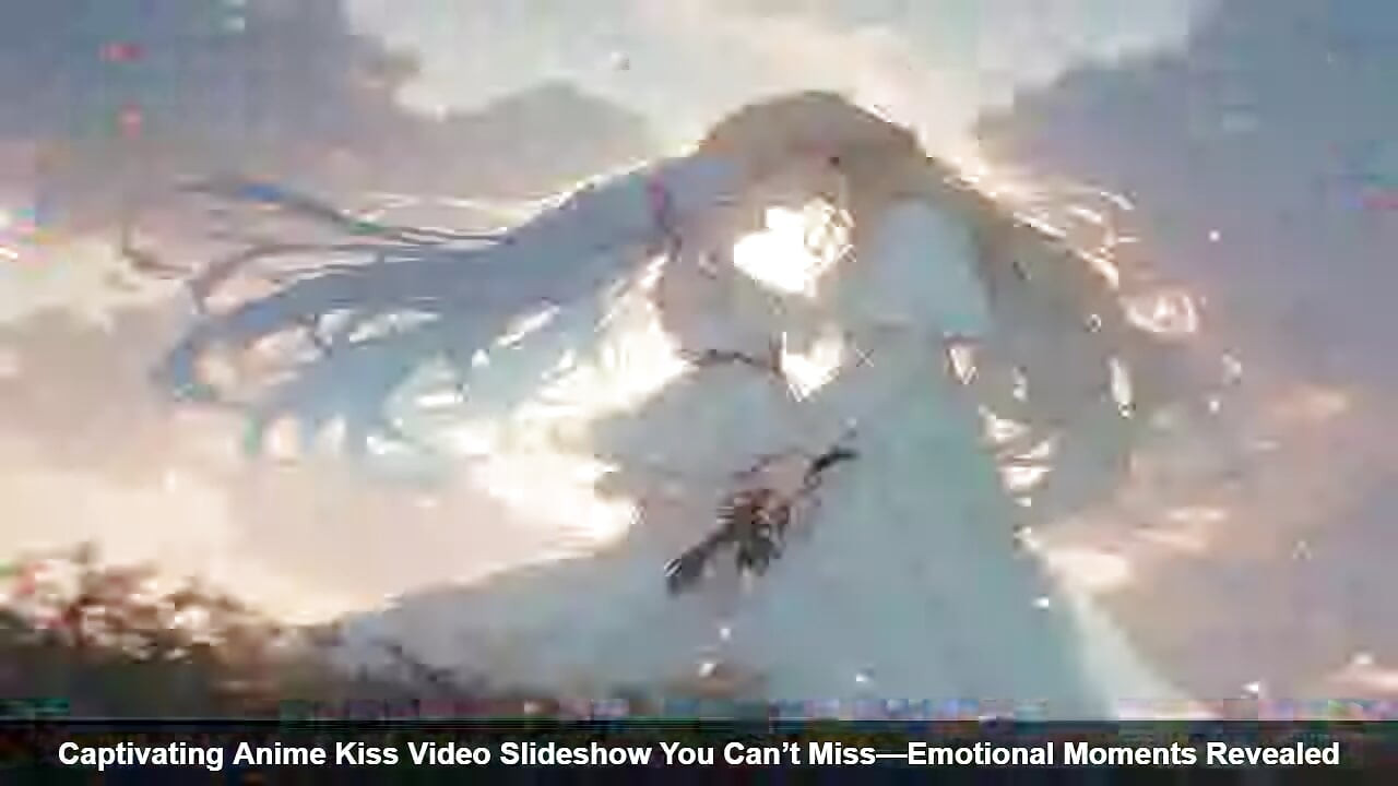 매혹적인 애니메이션 키스 비디오 슬라이드쇼 감정적인 순간을 놓칠 수 없어 공개