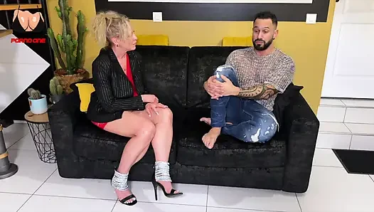A Beautiful Cougar Fucked by 2 Friends Who Will Take Her Apart.