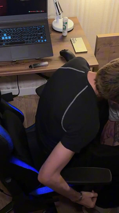 Must-see moment from "Cute Twink Distracted the Guy From the Game, a Guy with a Big Dick Fucked a Cute Twink in the Mouth,"