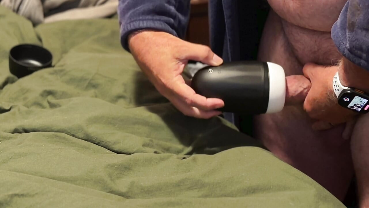 Hands free orgasm cum lube collecting