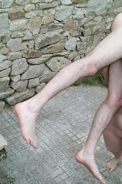 Strong BBW Lift&carry Outdoors - Shoulder Carry Blowjob & Cradle Carry Blowjob