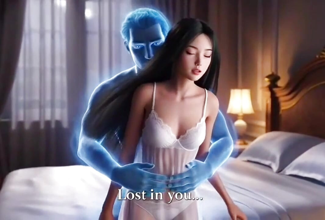 A lonely young beauty is haunted by a handsome ghost at night